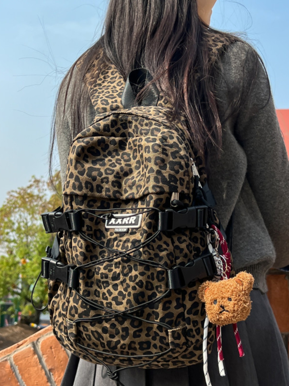 Canvas Backpack Casual - Large Capacity Student Backpack Women's Retro
