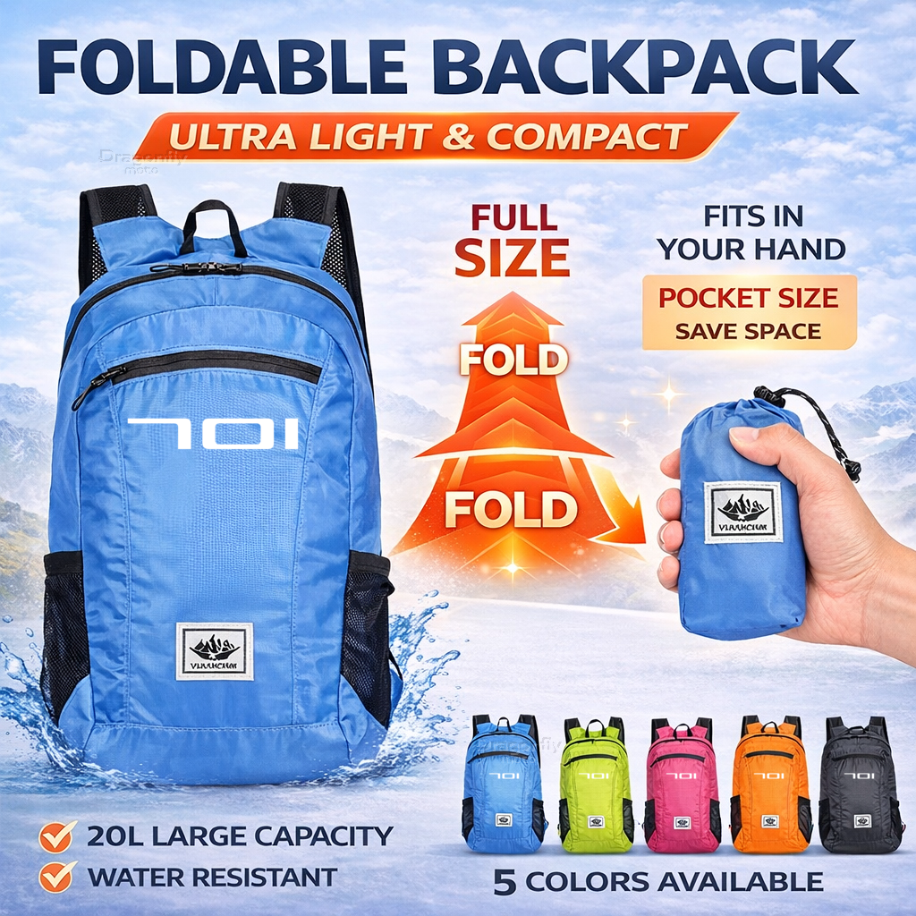 Foldable Backpack Small - 20L Foldable Motorcycle Backpack For Husqvarna