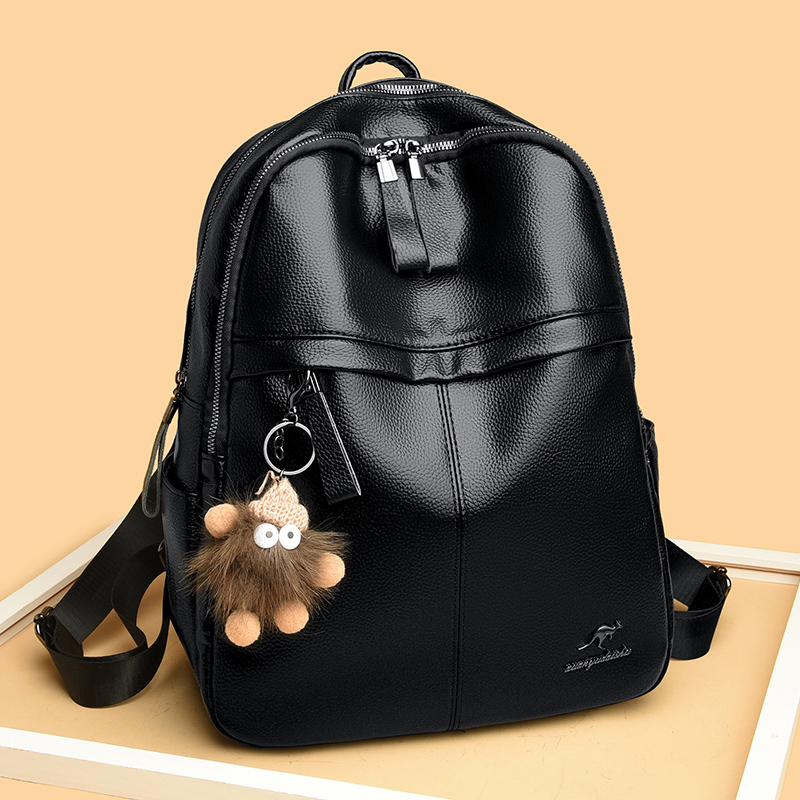 Leather Backpack Vintage - Women's Soft Leather Backpack Student School