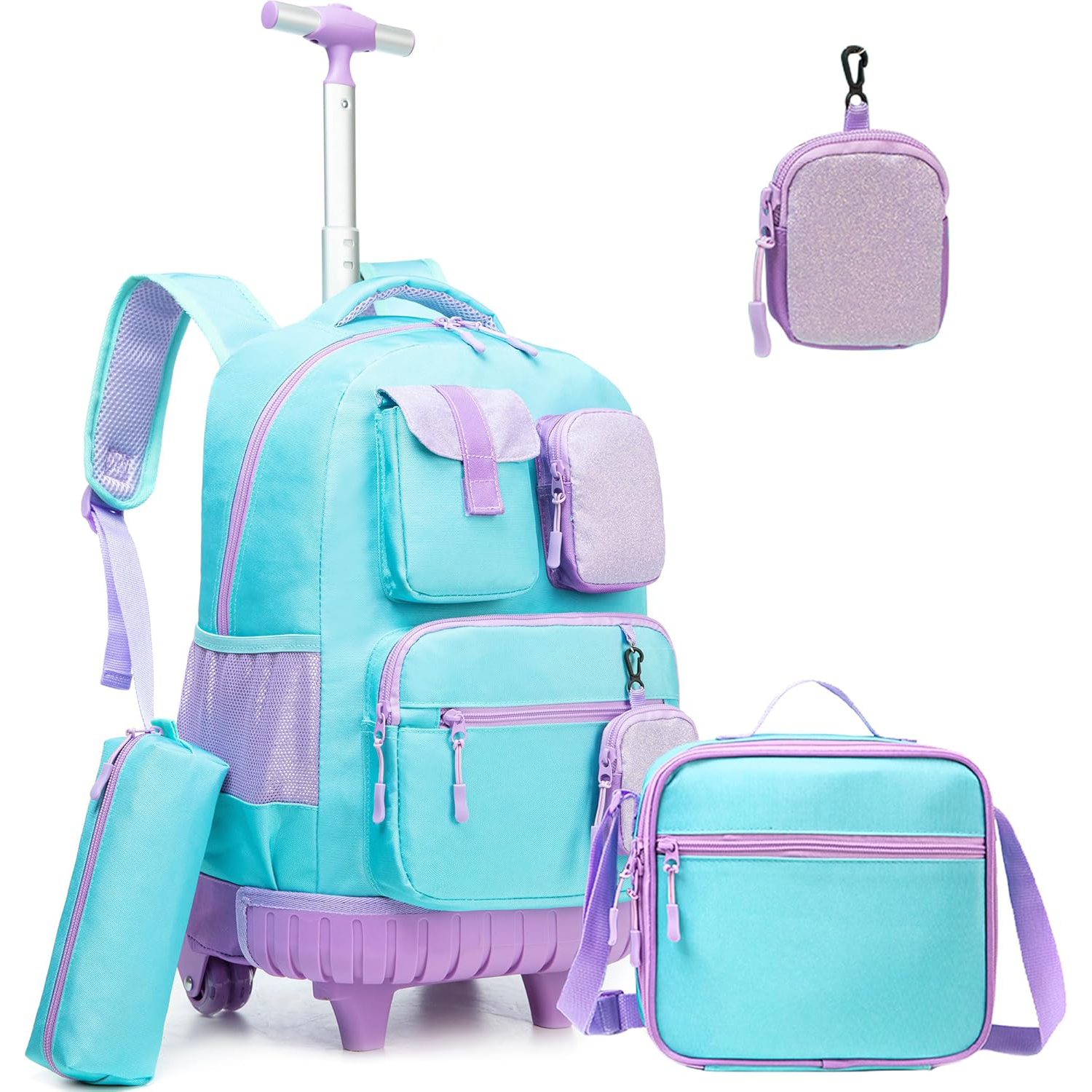 School Backpack Teen - Rolling Backpacks for Kids with Wheels