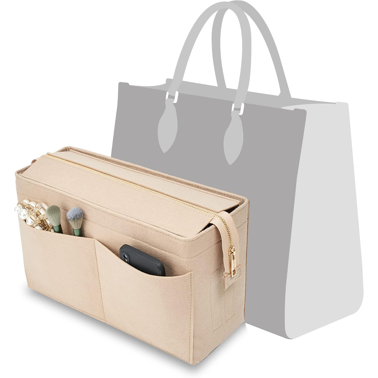 Felt Purse Organizer Insert On - огляд і ціна Backpack Insert Organizer