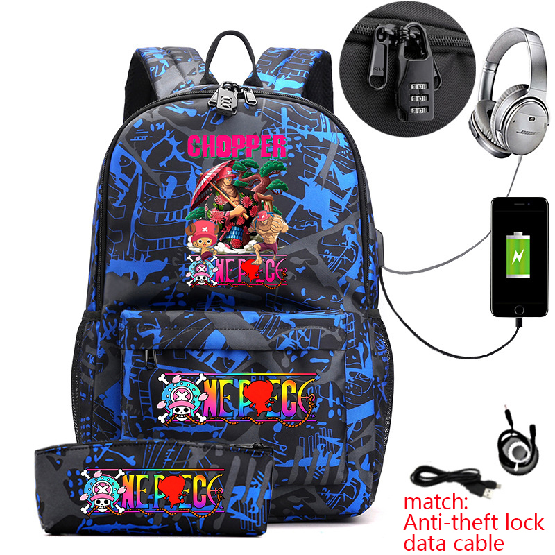 One Piece Tony Chopper Print A - огляд і ціна School Backpack Teen