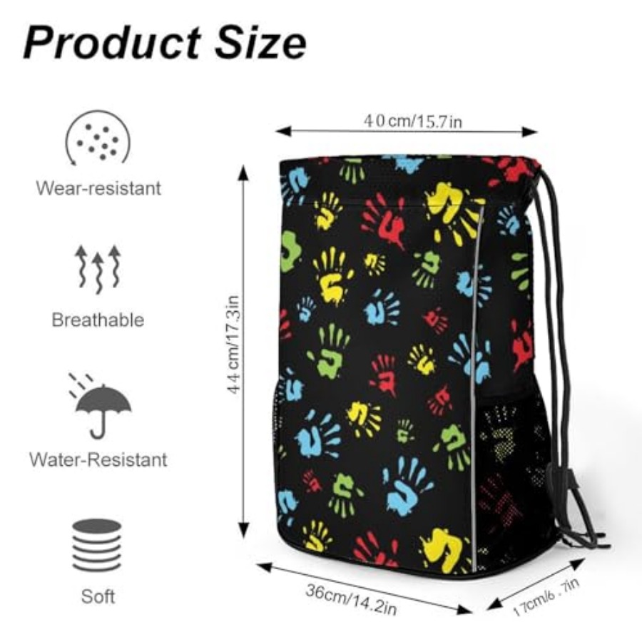 Drawstring Backpack Gym Bag Wi - огляд і ціна Drawstring Gym Bag