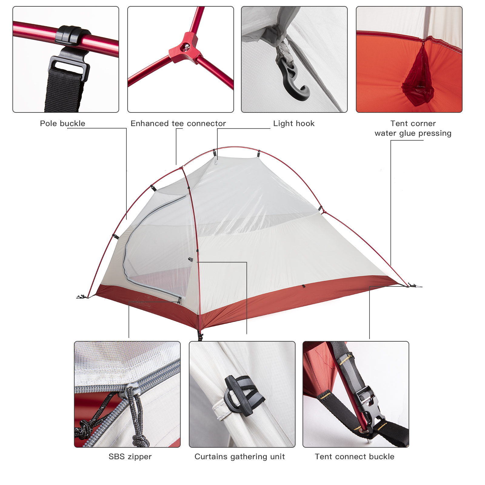 BISINNA Two Person Camping Ten - огляд і ціна Hiking Backpack Waterproof