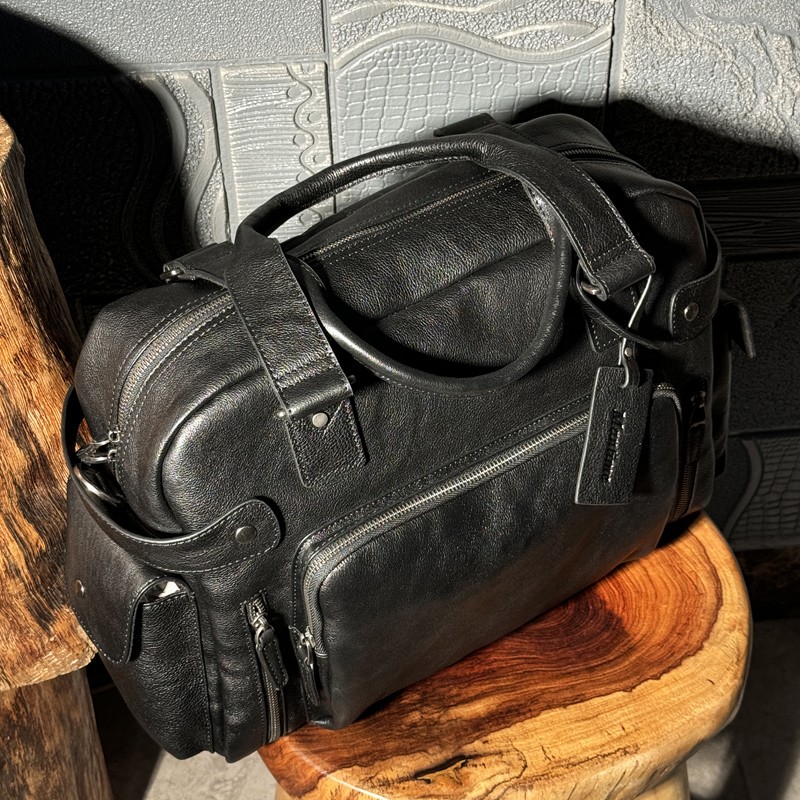 Vintage vegetable tanned leath - огляд і ціна Canvas Backpack Casual