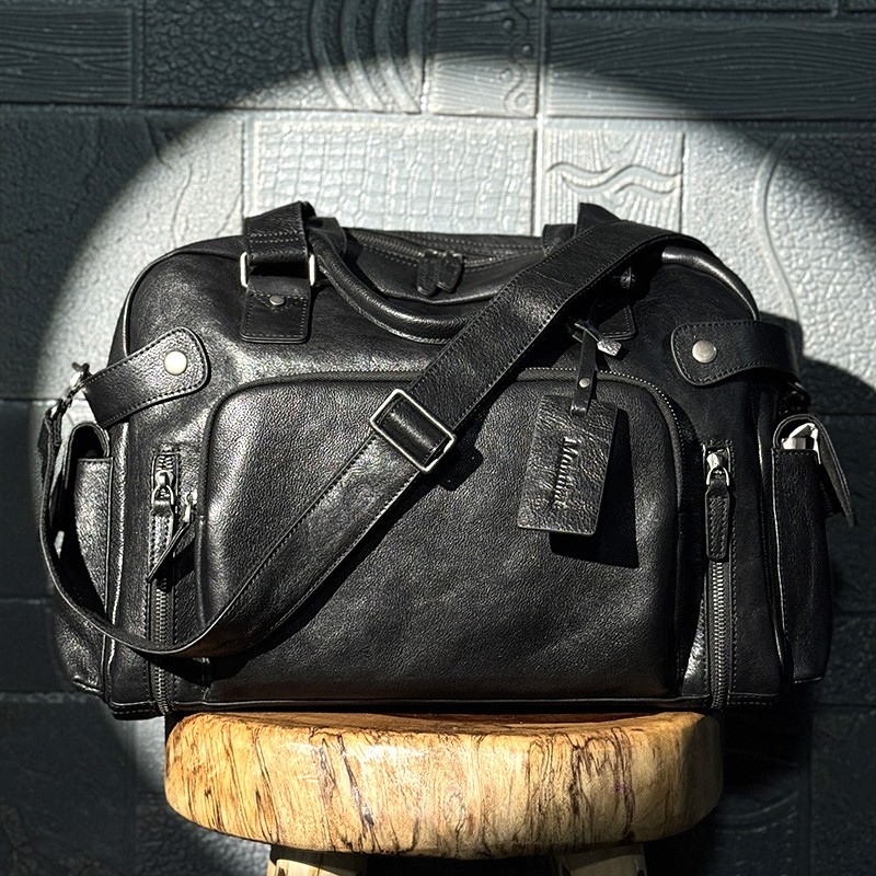 Vintage vegetable tanned leath - огляд і ціна Canvas Backpack Casual