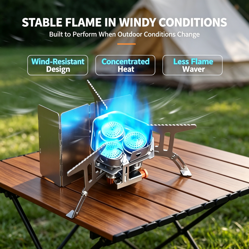 Portable 3-Burner Gas Stove, F - огляд і ціна Foldable Backpack Small