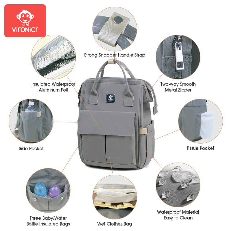 Mummy Bag Backpack Large Capac - огляд і ціна Backpack Diaper Bag