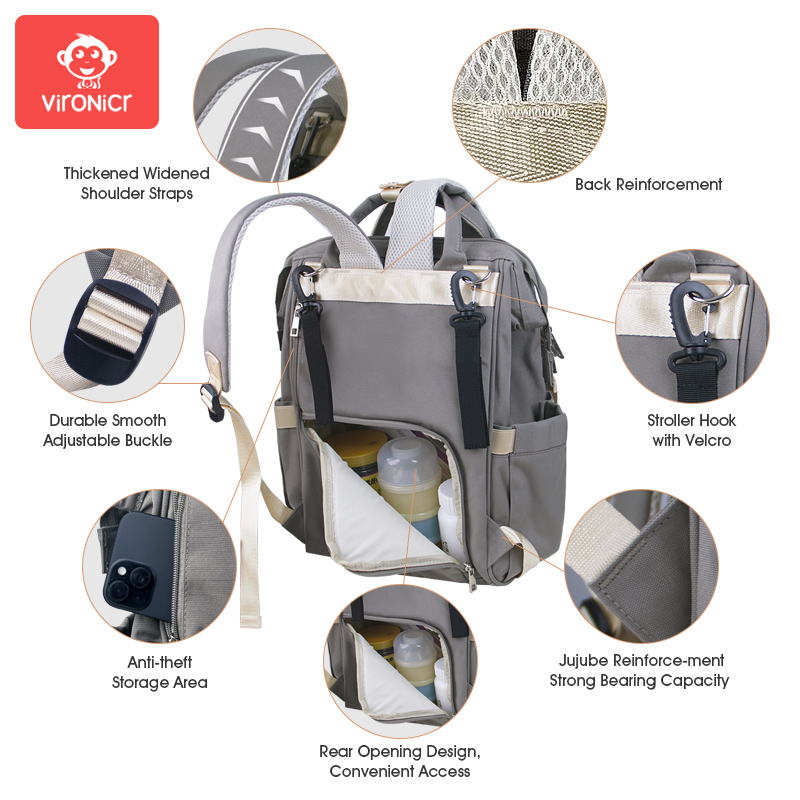 Mummy Bag Backpack Large Capac - огляд і ціна Backpack Diaper Bag