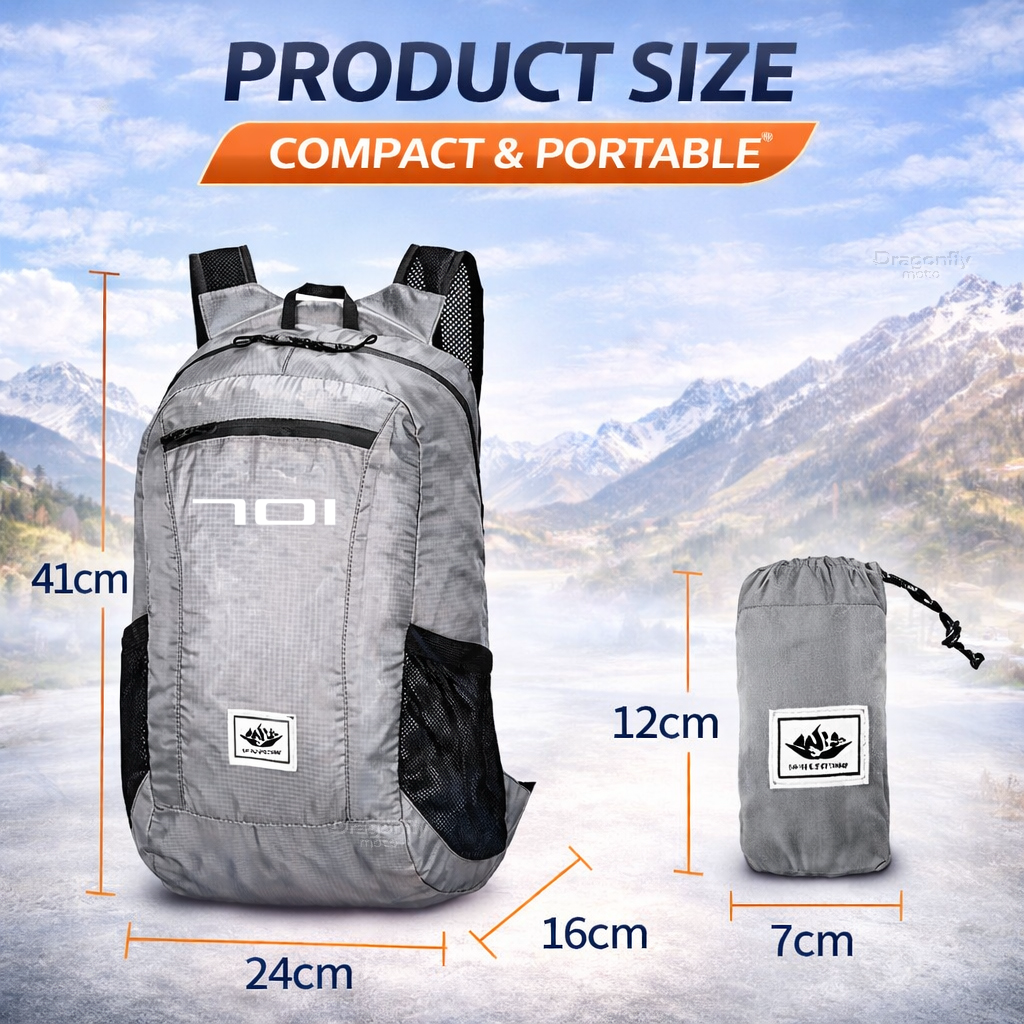 20L Foldable Motorcycle Backpa - огляд і ціна Foldable Backpack Small