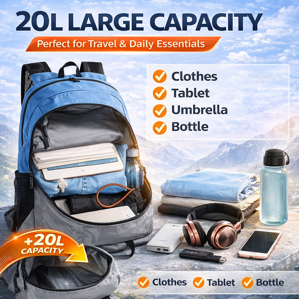 20L Foldable Motorcycle Backpa - огляд і ціна Foldable Backpack Small