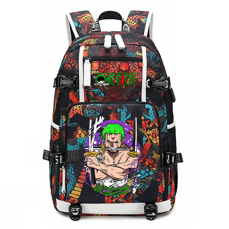 One Piece Zoro Printed School  - огляд і ціна School Backpack Teen