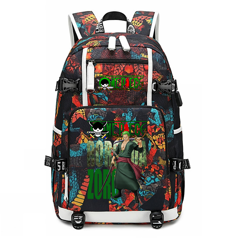 One Piece Zoro Printed School  - огляд і ціна School Backpack Teen