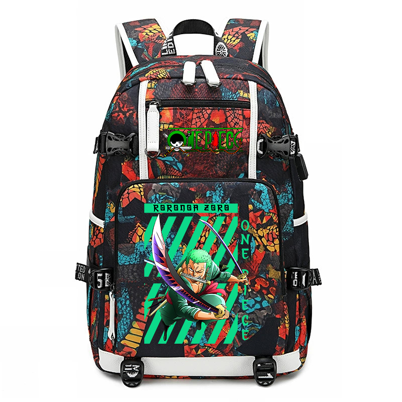 One Piece Zoro Printed School  - огляд і ціна School Backpack Teen