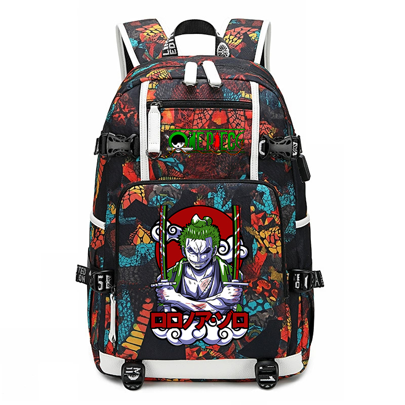 One Piece Zoro Printed School  - огляд і ціна School Backpack Teen