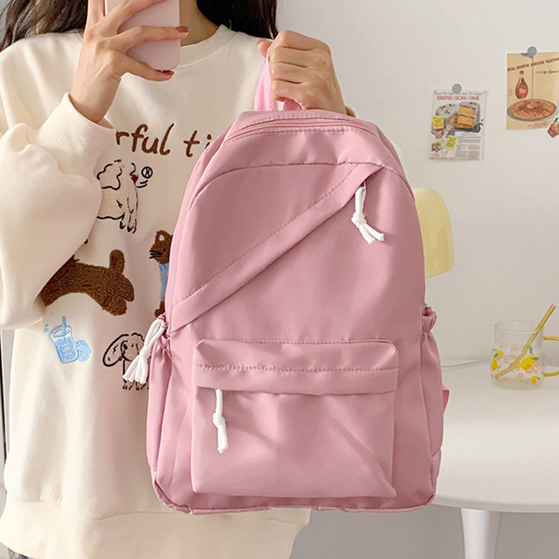 Solid Color Women Backpack Lar - огляд і ціна School Backpack Teen
