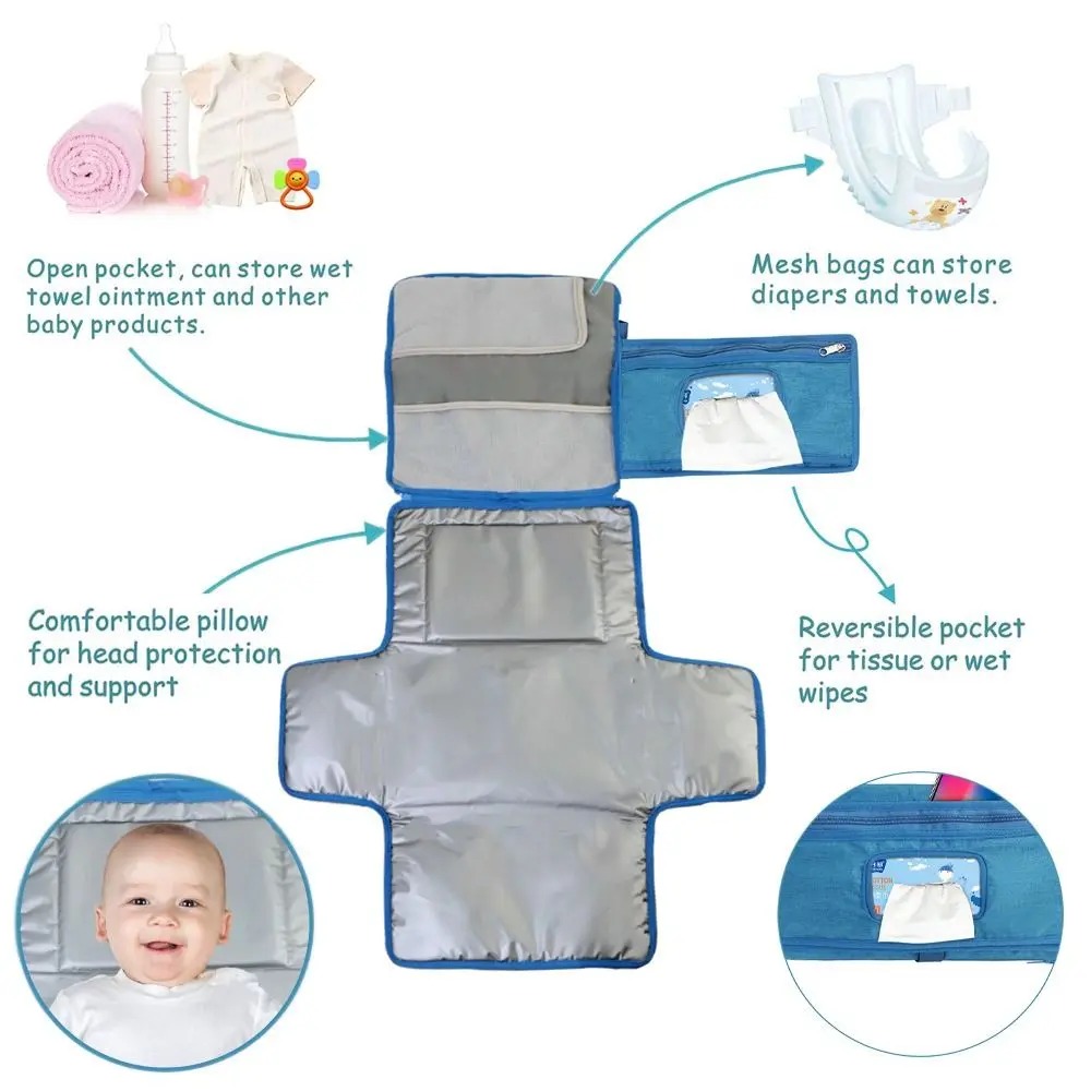 Portable Changing Pad for Baby - огляд і ціна Backpack Diaper Bag