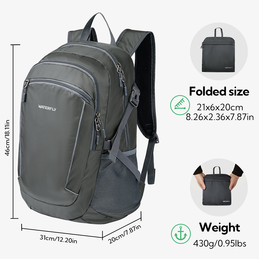 WATERFLY 28L Foldable Hiking B - огляд і ціна Foldable Backpack Small